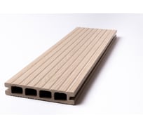 Террасная доска Экодекинг Практик 3 м, цвет слоновая кость, уп. 3 шт. 4687204103032