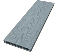 Террасная доска Экодекинг Техно 3 м, цвет Серый, уп. 3 шт. 4687204102608