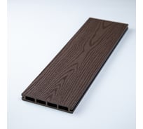 Террасная доска Экодекинг Техно 4 м, цвет Шоколад, уп. 3 шт. 4687204102639