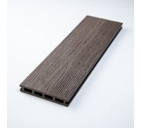 Террасная доска Экодекинг Экстра Плюс 4 м, цвет Шоколад, уп. 3 шт. 4687204102929