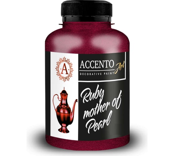 Декоративная краска AccentO ART Рубиновый перламутр, 0,075 кг 40171
