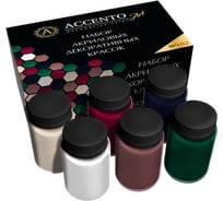 Набор металликов и перламутров AccentO ART №102, 6 шт. х 75г 36503