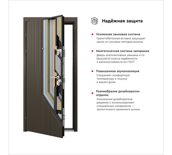 Входная металлическая дверь для квартиры Torex Defender X 950x2050 мм, левая, синий/белый 2000005846748