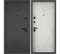 Входная металлическая дверь для квартиры Torex Defender X 880x2050 мм, левая, черный/серый 2000005741531