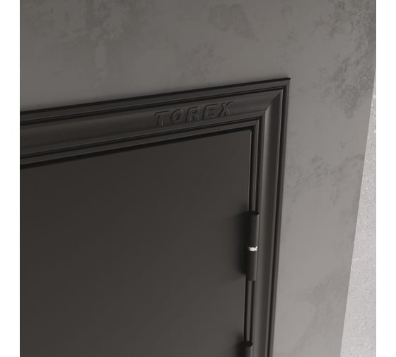 Входная металлическая дверь для квартиры Torex Defender X 880x2050 мм, левая, черный/серый 2000005741531