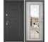 Входная металлическая дверь для квартиры Torex Flat-M 860x2050 мм, правая, зеркало, черный/белый 2000006424587 1