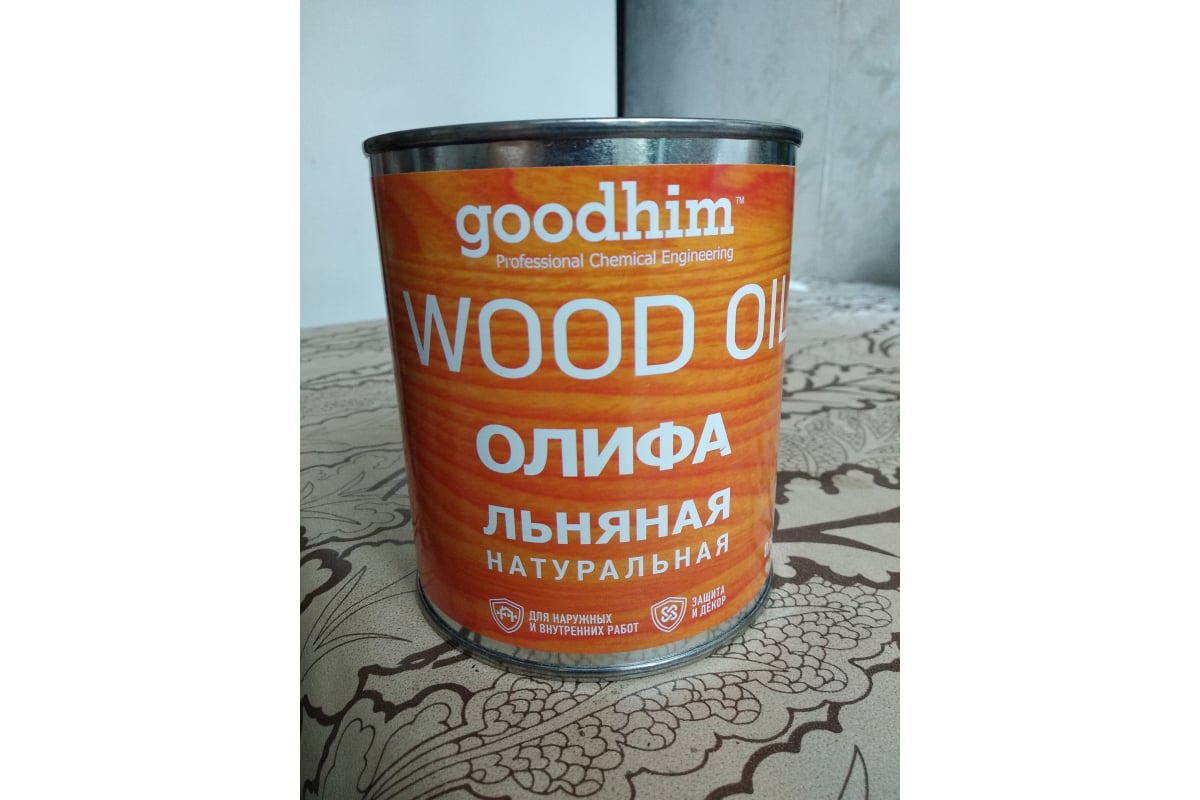 Льняная натуральная олифа Goodhim 0,75 л 71079 - выгодная цена, отзывы,  характеристики, фото - купить в Москве и РФ