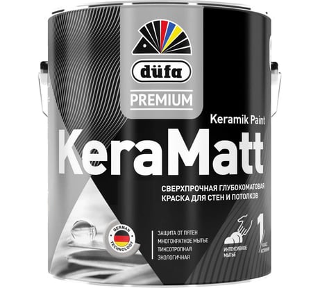 Водно-дисперсионная краска Dufa Premium KeraMatt база 3, 0.9 л МП00-008329