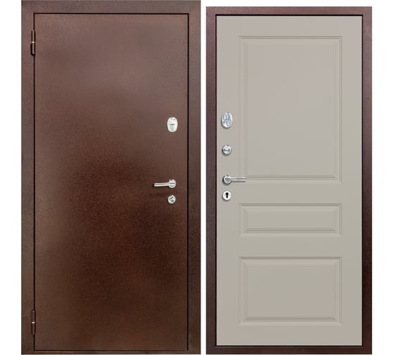 Дверь DIVA 510 2050x860 мм, левая, Антик медь - Д13 Софт шампань УТ-00080757 1