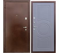 Дверь DIVA 510 2050x860 мм, левая, Антик медь - Д8 Силк маус УТ-00080881