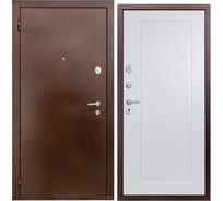 Дверь DIVA 510 2050x860 мм, левая, Антик медь - Н10 Белый софт УТ-00080782