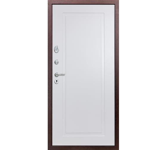 Дверь DIVA 510 2050x860 мм, левая, Антик медь - Н10 Белый софт УТ-00080763