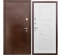 Дверь DIVA 510 2050x860 мм, левая, Антик медь - Д8 Белый софт УТ-00080877