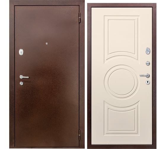 Дверь DIVA 510 2050x860 мм, правая, Антик медь - Д8 Софт шампань УТ-00080886 1