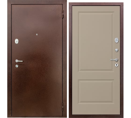 Дверь DIVA 510 2050x860 мм, правая, Антик медь - Д7 Софт шампань УТ-00080724 1