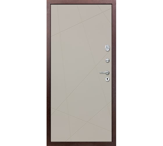 Дверь DIVA 510 2050x860 мм, правая, Антик медь - Д11 Софт шампань УТ-00080740