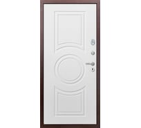 Дверь DIVA 510 2050x860 мм, правая, Антик медь - Д8 Белый софт УТ-00080878