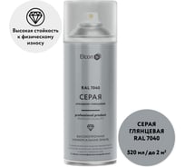 Универсальная алкидная эмаль Elcon ral 7040, серая, глянцевая, аэрозоль, 520 мл 00-00463207