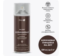 Универсальная алкидная эмаль Elcon ral 8017, коричневая, глянцевая, аэрозоль, 520 мл 00-00463203