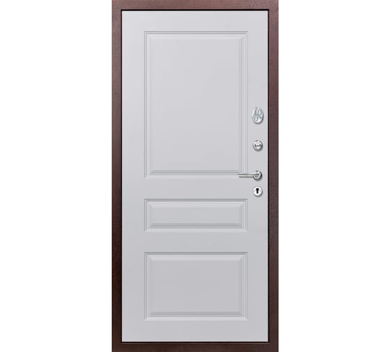 Дверь DIVA 510 2050x960 мм, правая, Антик медь - Д13 Белый софт УТ-00080750