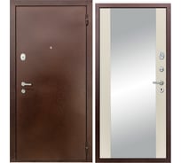 Дверь DIVA 510 зеркало, 2050x860 мм, правая, Антик медь - Д15 Софт шампань УТ-00080816