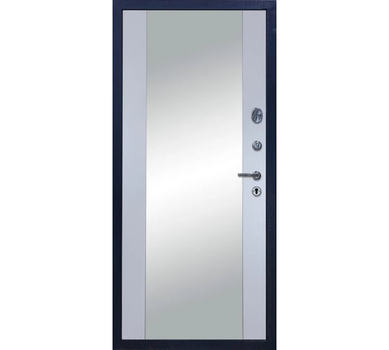Дверь DIVA 510 зеркало, 2050x860 мм, правая, Титан - Д15 Силк маус УТ-00081046