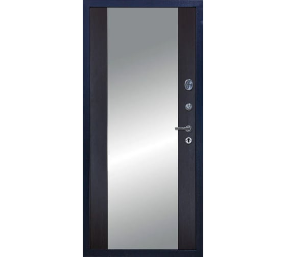 Дверь DIVA 510 зеркало, 2050x960 мм, правая, Титан - Д15 Венге УТ-00081042