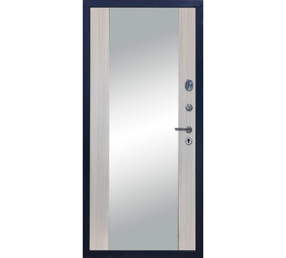 Дверь DIVA 510 зеркало, 2050x960 мм, левая, Титан - Д15 Сандал белый УТ-00081044
