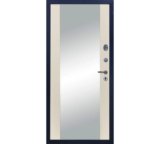 Дверь DIVA 510 зеркало, 2050x960 мм, левая, Титан - Д15 Софт шампань УТ-00081050