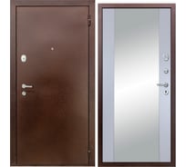Дверь DIVA 510 зеркало, 2050x860 мм, правая, Антик медь - Д15 Силк маус УТ-00080811