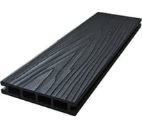 Террасная доска Экодекинг Титан 3D 3 м, цвет серый, в упаковке 3 шт. 4687204103179