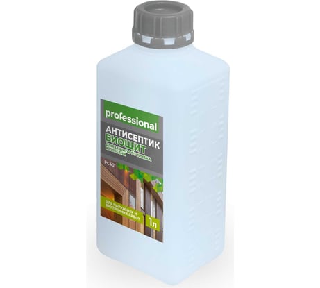Антисептик Professional Биощит PC401 зеленый, для наружных и внутренних работ, 1 л 29169