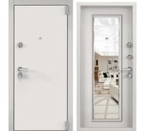 Входная дверь для квартиры Torex Сomfort металлическая, 950x2070 мм, правая, зеркало, белый 2000003852901