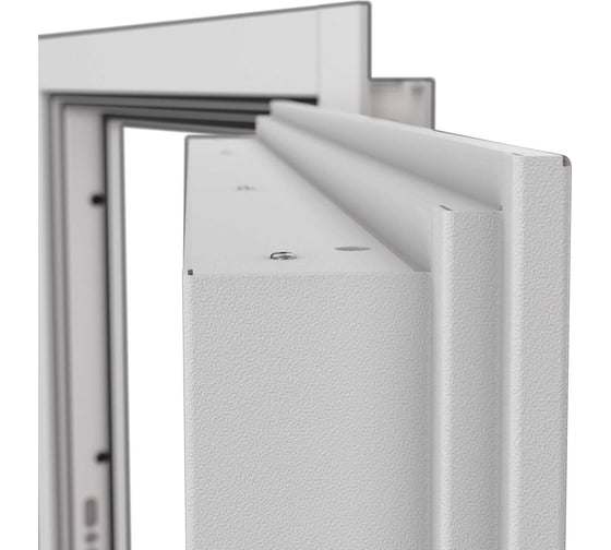 Входная дверь для квартиры Torex Сomfort металлическая, 950x2070 мм, правая, зеркало, белый 2000003852901