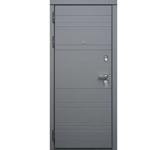 Дверь DIVA МД-39 2050x860 мм, правая, Серая-Д5 Белый софт УТ-00074449