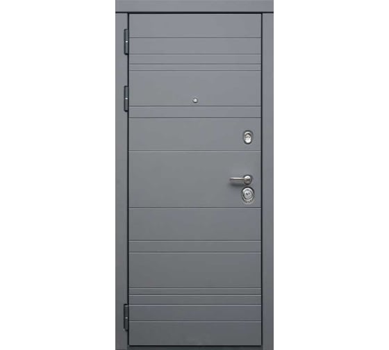 Дверь DIVA МД-39 2050x960 мм, правая, Серая-Д5 Белый софт УТ-00074198
