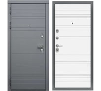 Дверь DIVA МД-39 2050x860 мм, левая, Серая-Д5 Белый софт УТ-00074447