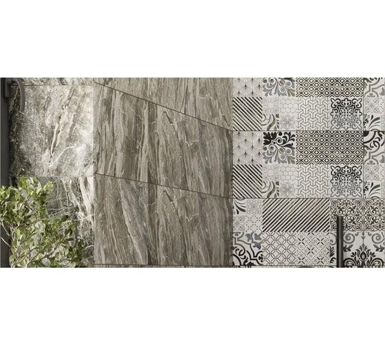 Панно Beryoza Ceramica Valensole синий, 500x500x8, комплект из 2 шт. 00-00000219