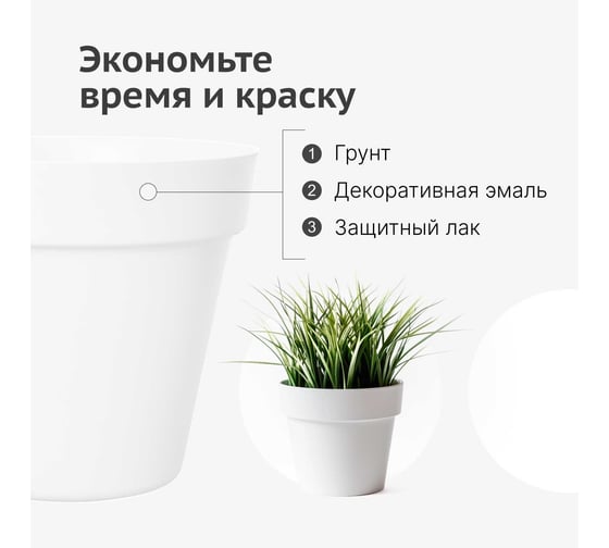 Грунт-эмаль для пластика KUDO белая (RAL 9003) KU-6003