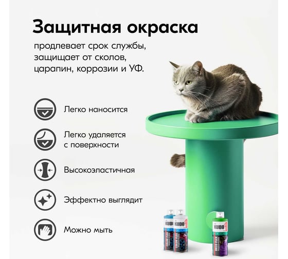 Жидкая резина KUDO DECO FLEX зелёная KU-5306
