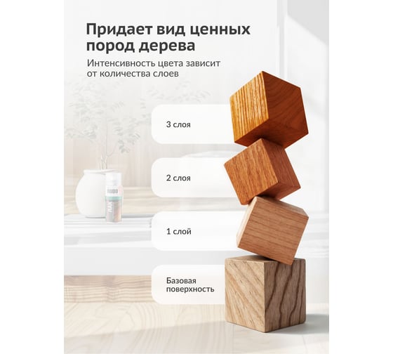 Лак тонирующий для дерева акриловый универсальный KUDO Махагон KU-9044