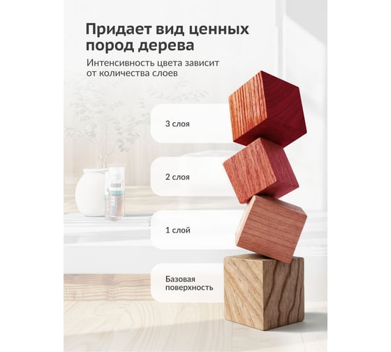Лак тонирующий для дерева акриловый универсальный KUDO Палисандр KU-9045