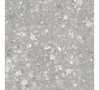 Керамогранит Gracia Ceramica Terrazzo matt grey матовый, серый PG 01, 60x60 см, 1.44 кв.м, 4 шт. СК000039058