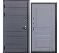 Дверь DIVA МД-39 2050x860 мм, левая, Серая-Д13 Силк Маус УТ-00075435