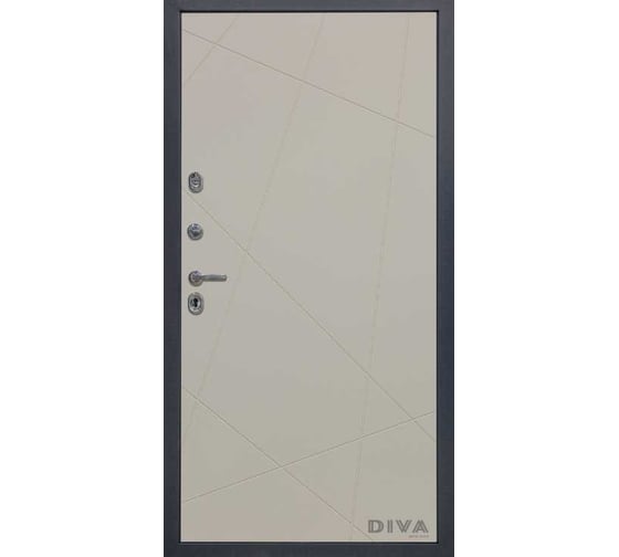 Дверь DIVA МД-39 2050x960 мм, левая, Серая-Д11 Софт Шампань УТ-00075490