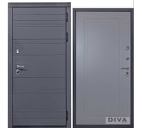 Дверь DIVA МД-39 2050x960 мм, правая, Серая-Н10 Силк Маус УТ-00075473