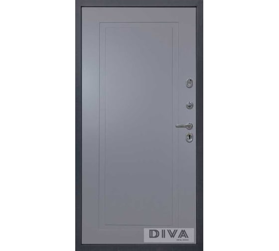 Дверь DIVA МД-39 2050x960 мм, правая, Серая-Н10 Силк Маус УТ-00075473