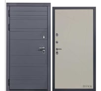Дверь DIVA МД-39 2050x860 мм, левая, Серая-Д11 Софт Шампань УТ-00075488