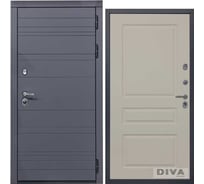 Дверь DIVA МД-39 2050x960 мм, правая, Серая-Д13 Софт Шампань УТ-00075430