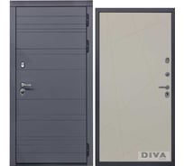 Дверь DIVA МД-39 2050x860 мм, правая, Серая-Д11 Софт Шампань УТ-00075489